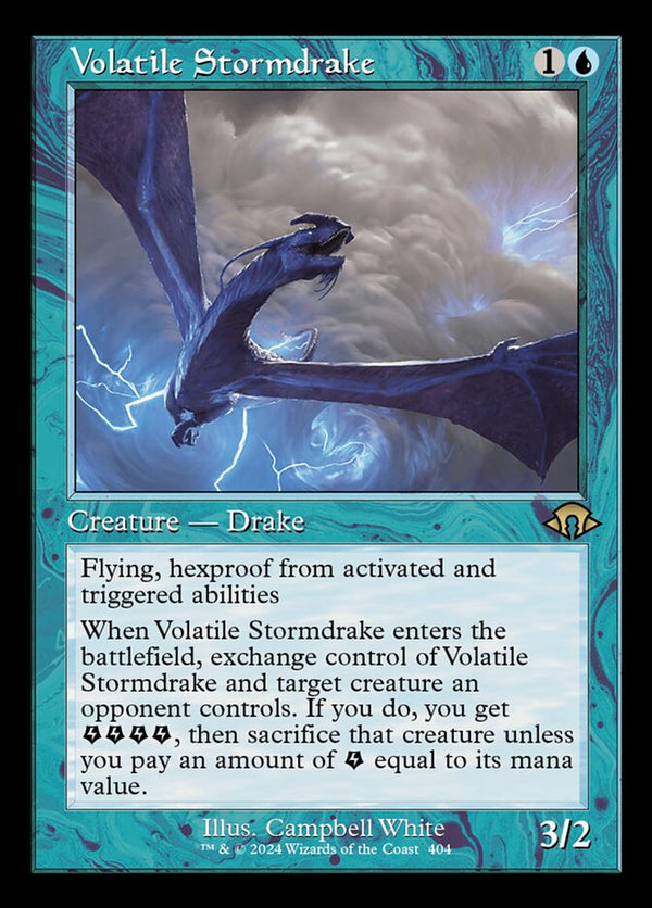 Volatile Stormdrake (Retro Frame) - Modern Horizons 3 (MH3) - FOIL